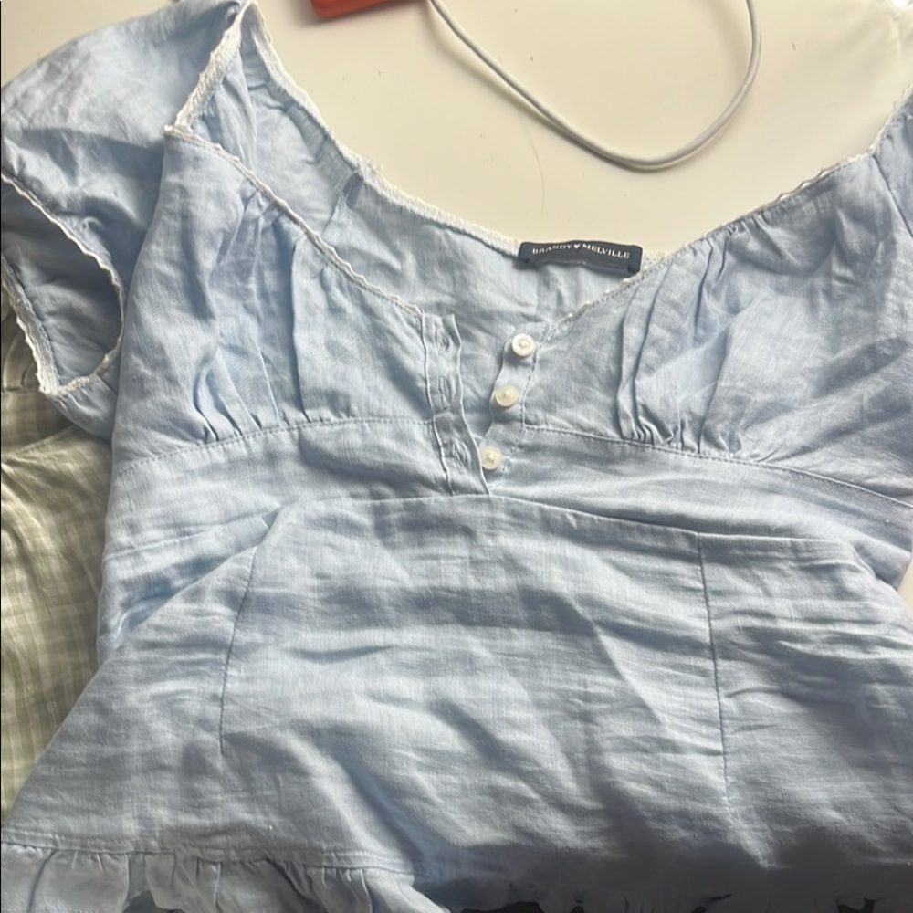 Women's Light Blue Top